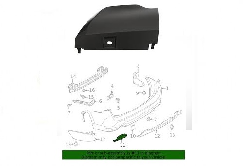 19-24 FORESTER EXHAUST PIPE COVER