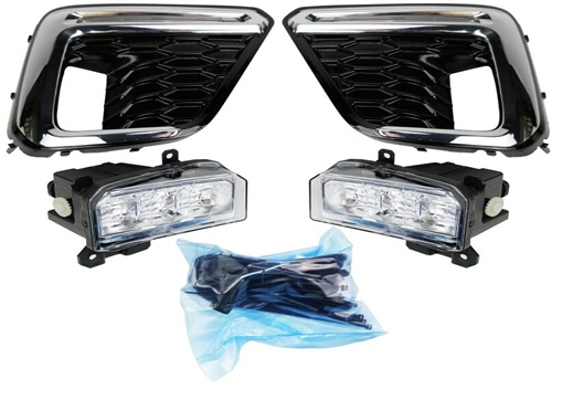 19-21 FORESTER FOG LAMP COVER KIT（W/FOG LAMP,CHROME,GLOSSY BLACK）
